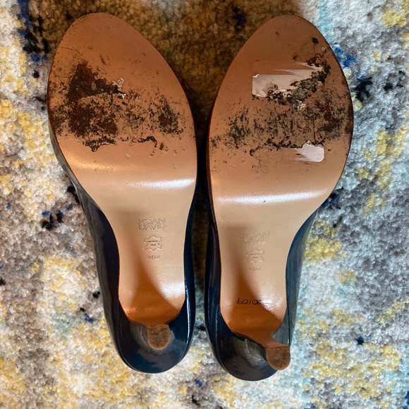 Joan and David DVFLIPP pump patent leather blue - Picture 4 of 6